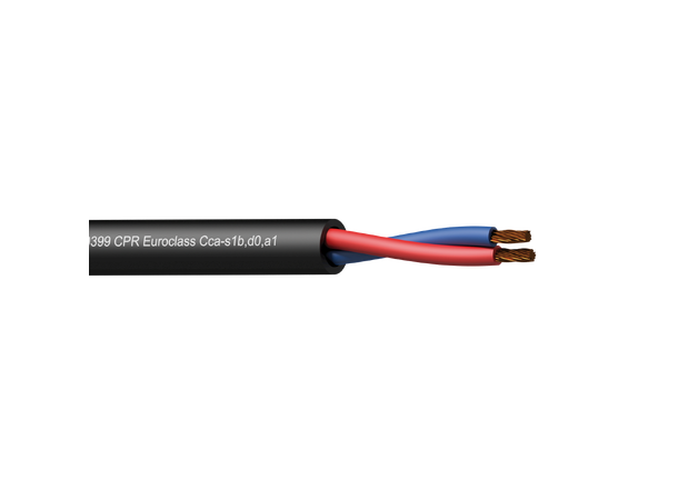 Procab CLS225-CCA 2x2.5mm² 300M Sort kabel CPR Euroclass Cca-s1b,d0,a1 
