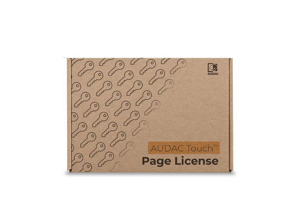 Audac SL-PAGE1 lisens AUDAC Touch™ Page lisens 