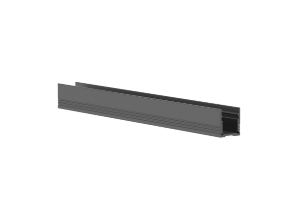 InventDesign Aluminium Profile Black High 3 meter 