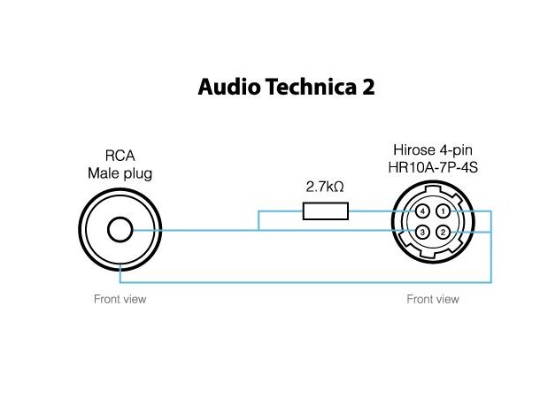 CatchBox kabel til AudioTechnica II Overgangskabel til Audio Technica II 