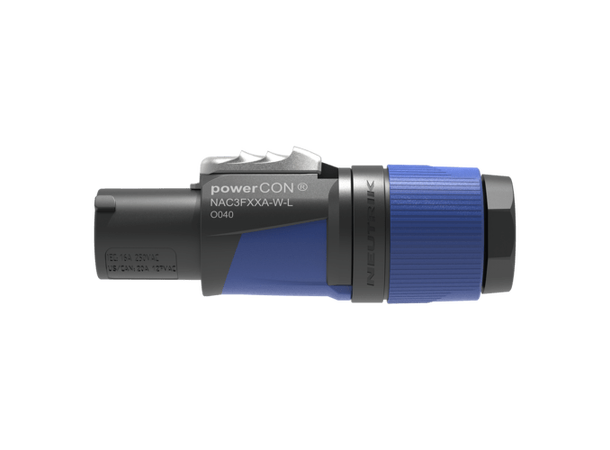 Neutrik NAC3FXXA-W powerCON 20A 10-16mm Power IN. For 10-16mm kabeltykkelse. 