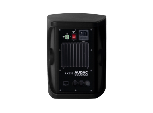 Audac LX523/B Aktiv høyttaler 1par Svart Med lyd over CAT fra RM523 