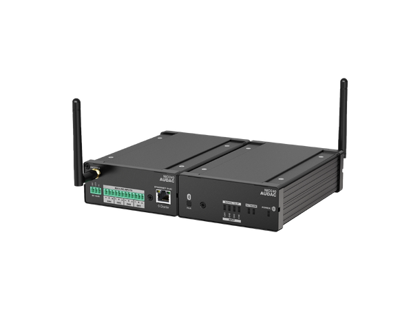Audac NIO240 Dante™ breakout box, 4 inn 4 x Mic/Line inputs, Dante™/AES67 