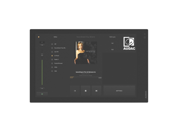 Audac RIVEA-M 7" AUDAC Touch berøringsskjerm, 2 farger 