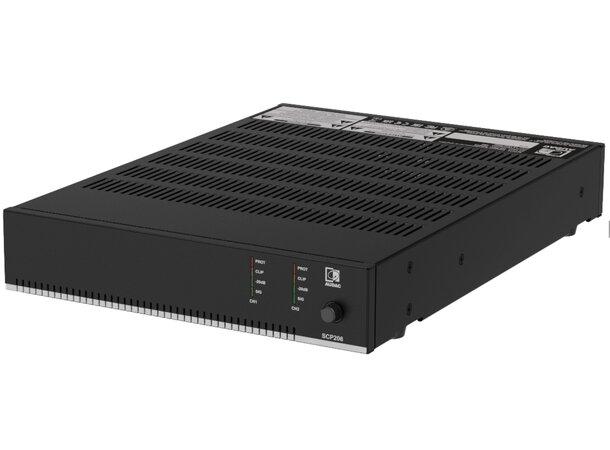Audac SCP206 2 kanals forsterker 2 x 60W @ 4 Ohm - 120W @ 70/100V 