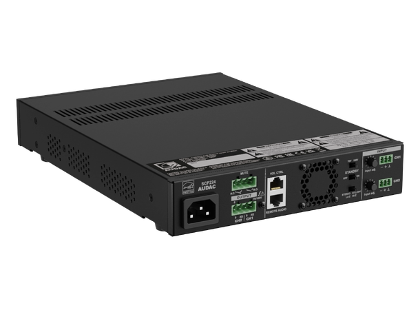 Audac SCP224 2 kanals forsterker 2 x 240W @ 4 Ohm - 480W @ 70/100V 