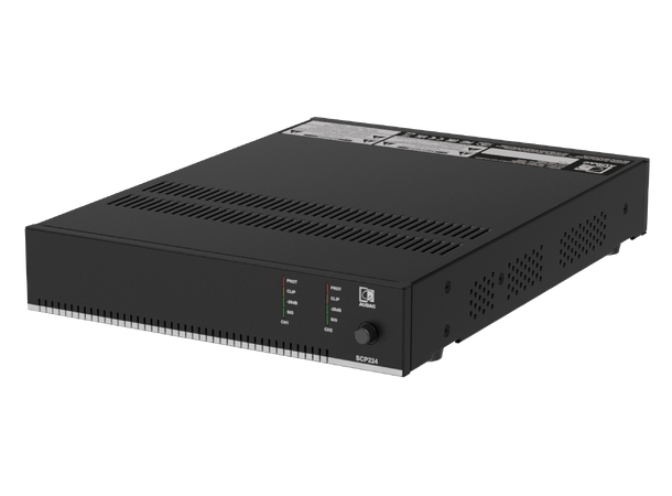 Audac SCP224 2 kanals forsterker 2 x 240W @ 4 Ohm - 480W @ 70/100V 