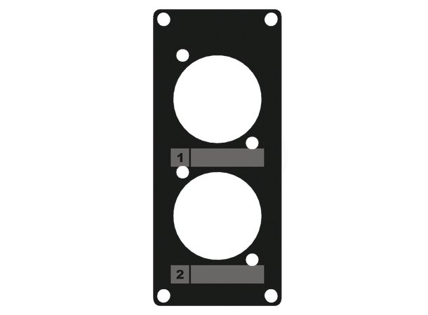 Caymon Casy 1 space 2x D-size hull 2stk 1HE D-size hull 