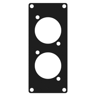Caymon Casy 1 space aluminum cover plate 2 stk. D-size hull