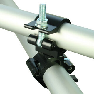 Doughty Swivelclamp, Slimline Sort Sort, 48mm, SWL500kg