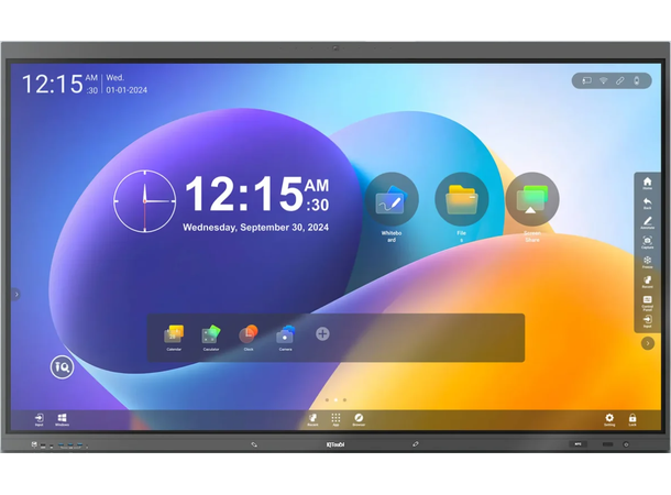 IQTouch TB1410DPro 86" All-In-One skjerm 4K, Android 14, innebygd videokonferanse 