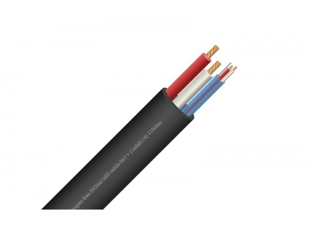 InventDesign Digital LED Cable 100m Roll 2-core, 0.5mm - black - 100m 