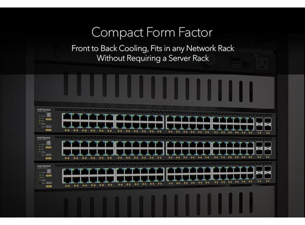 NETGEAR AV Line M4350-44M4X4V 44x2.5G, 4x10G PoE++ Managed Switch 