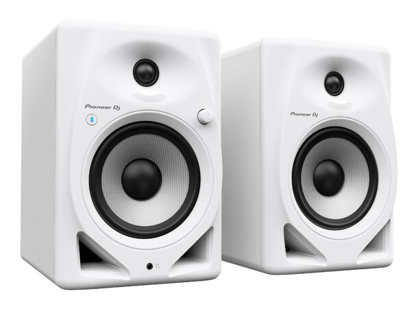 Pioneer DJ DM-50D-BT-W (hvit) 5" Monitor (par), Bluetooth 