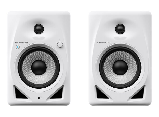 Pioneer DJ DM-50D-BT-W (hvit) 5" Monitor (par), Bluetooth 