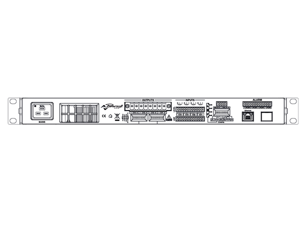 Powersoft Quattrocanali 2404 DSP 4-kanals forsterker 4x600W 