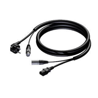 Procab CAB400 Schuko/XLR Hun-Euro/XLR Han-10