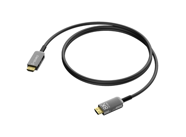 Procab CLV310A 8K aktiv HDMI fiber kabel 20 meter HDMI 2:1 8K 4:4:4 ved 60 Hz 48G 