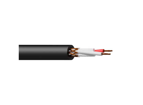 Procab PMI224/1 mic/signalkabe 100m Sort Balansert signalkabel 2x0,22mm2 - 24AWG 