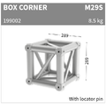 Sixty82 M29S Box corner Gloss, sort