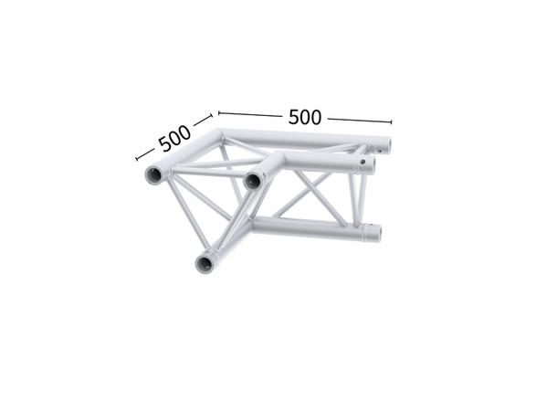 Sixty82 M29T-C203 2-way 090dgr apex down 2 veis trekant 90gr hjørne Farge: Alu 