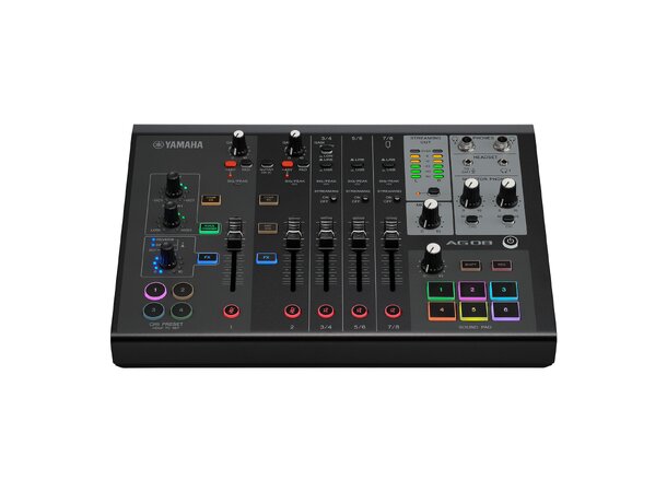 Yamaha AG08 Live Streaming Mixer 8-kanals streamingmikser 