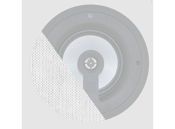 Audac GLC08I/W Hvit grill for CELO8. Med logo 
