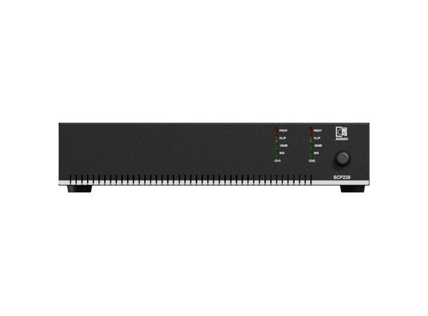 Audac SCP230 2 kanals forsterker 2 x 300W @ 4 Ohm - 600W @ 70/100V 