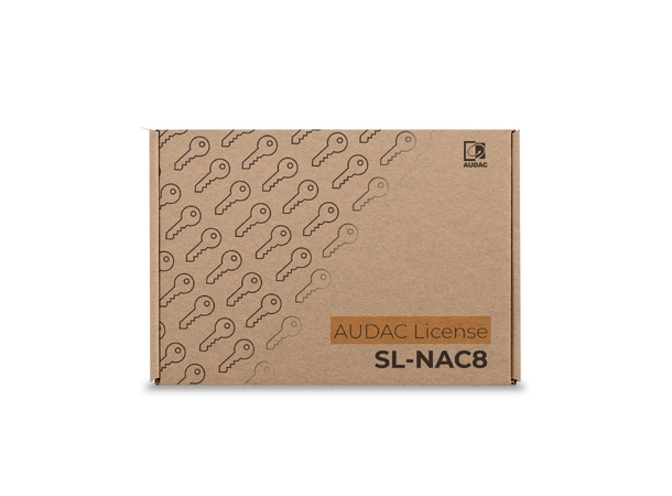 Audac SL-NAC8 lisens Dante™ utvidelse for LUNA-F og LUNA-U