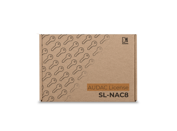 Audac SL-NAC8 lisens Dante™ utvidelse for LUNA-F og LUNA-U 