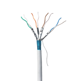 CAT6A - F/FTP Installasjonskabel (hvit) 100m, 500Mhz, LSZH