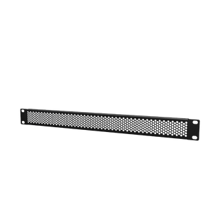 Caymon 1 unit perforert blindplate sort Blindplate i 19" Hexagon perforert