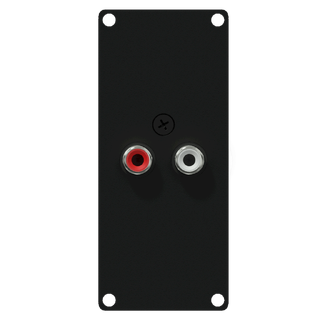 Caymon Casy 1 space 2xRCA-Terminalblock