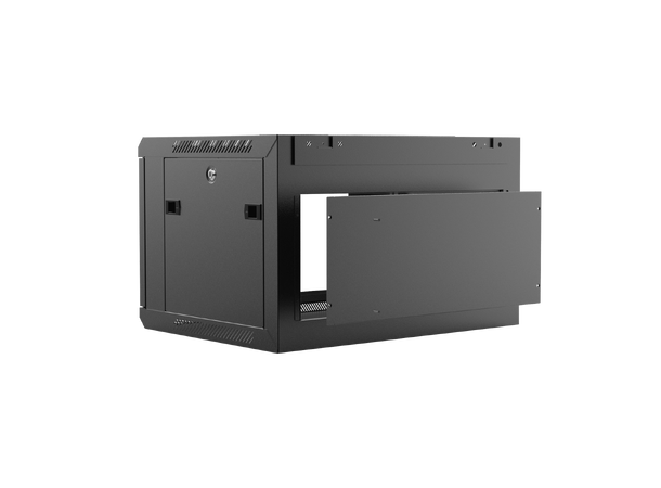 Caymon WPR406R/W 19" Rack for vegg 6 Unit - 45cm dybde Sort 