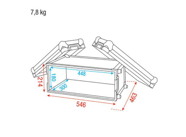 First Solutions 4U effektrack 4U - 463mm dybde 