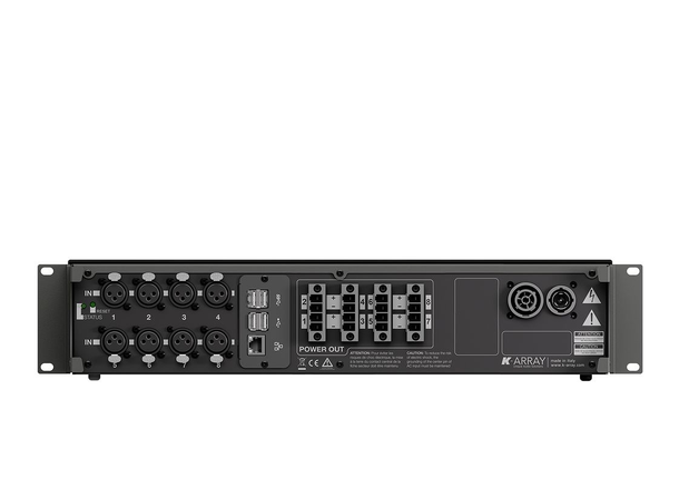 K-Array Kommander KA68 8x 750W (4 Ohm) Forsterker med DSP, Dante™ Ready 