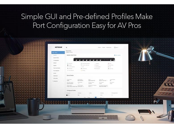 NETGEAR AV Line M4250-9G1F-PoE+ 8x1G PoE+ 630W, 2x10G, 2xSFP+ Managed 