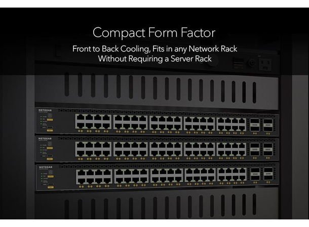 NETGEAR AV Line M4350-40X4C PoE++ 40x10G, 4xQSFP28 100G Managed Switch 