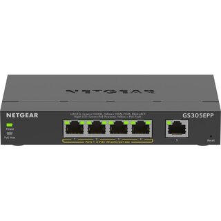 NETGEAR GS305EPP POE++ 5-Port Gigabit Switch, High Power