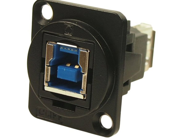 Neutrik NAUSB3-B D-panel USB3.0 Vendbar USB A- USB B 