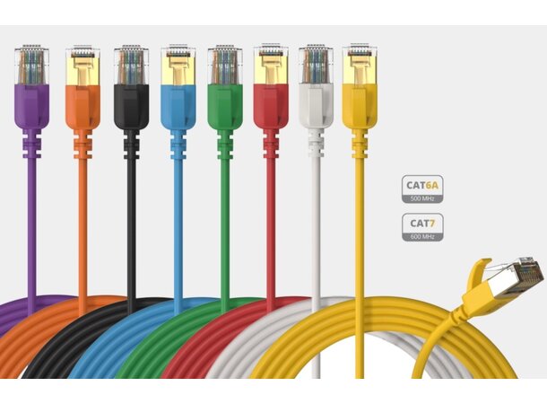 Procab CSD560, CAT6A Slimline nettverkskabel, U/UTP 