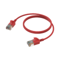 Procab CSD560, CAT6A, rød, 2m Slimline nettverkskabel, U/UTP