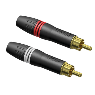 Procab PCR2M/BG RCA Gullbelagte RCA plugger