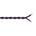 Procab PR460X, 100m, sort & lilla Høyttalerkabel, 2 x 1 mm² - 17 AWG
