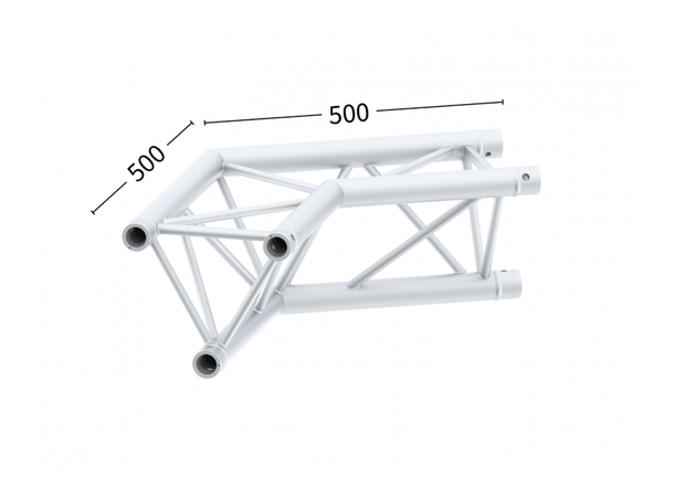 Sixty82 M29T-C204 2-way 120dgr apex down 2 veis trekant 120gr hjørne Farge: Alu 