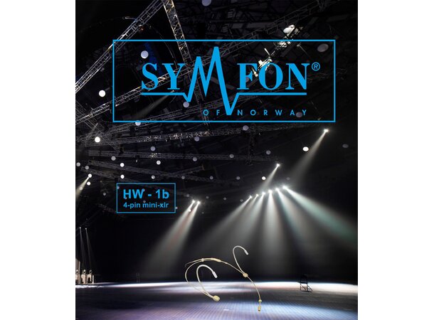 Symfon HW-1 Hodebøyle (Beige) 4-pin mini-XLR kontakt for Shure 