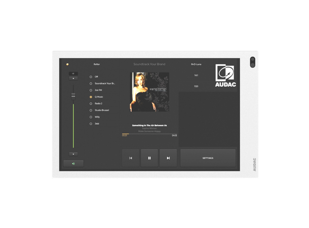 Audac RIVEA-M (hvit) 7" AUDAC Touch berøringsskjerm, hvit 