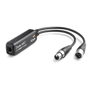 Audinate Dante AVIO AES3/EBU adapter 1x XLR han + 1x XLR hun