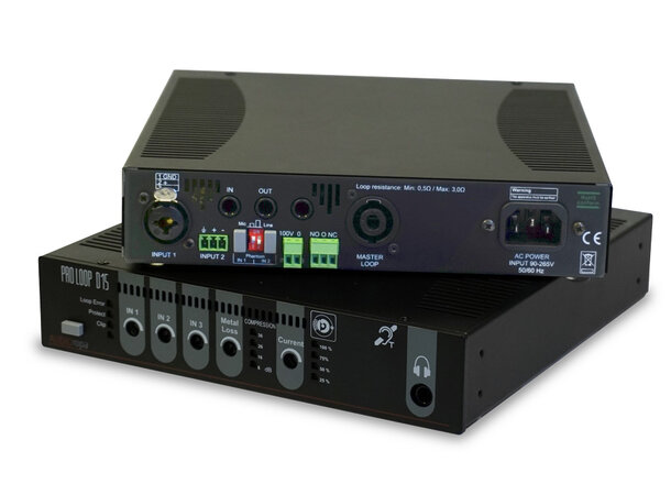 Audioropa PRO LOOP D15 forsterker 1x15A 34V (RMS), 9,5" 1U, vifteløs 