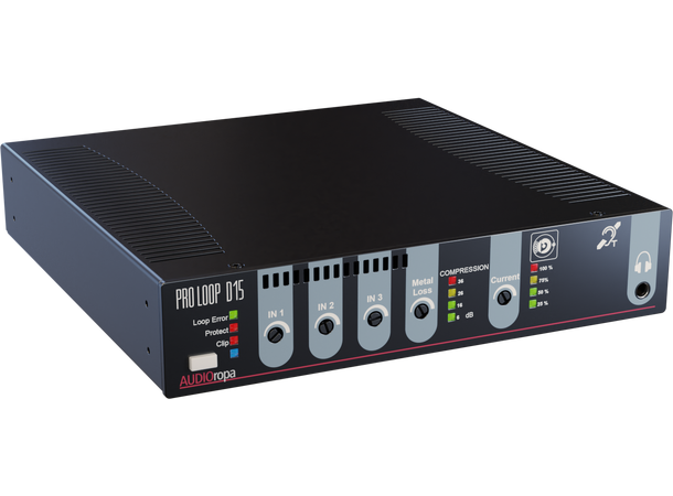 Audioropa PRO LOOP D15 forsterker 1x15A 34V (RMS), 9,5" 1U, vifteløs 